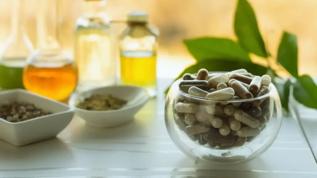 supplement bowl placed on the table