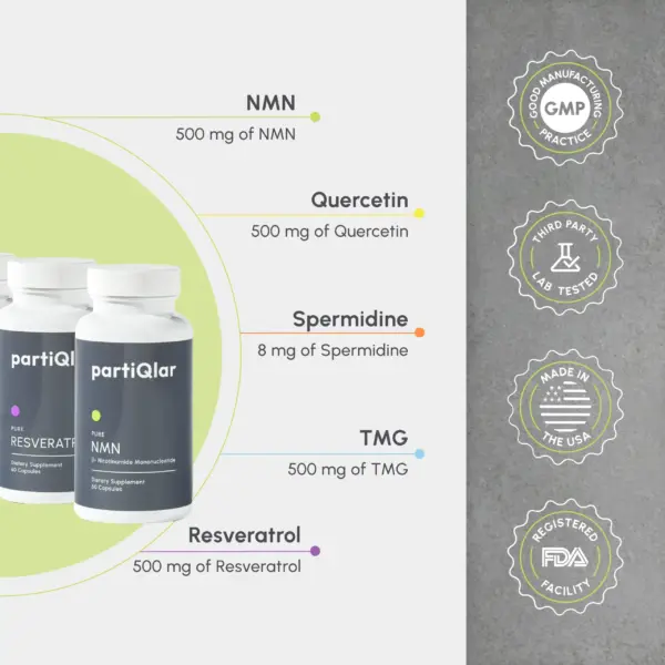 nmn resveratrol tmg quercetin spermidine supplements