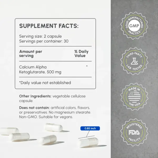 supplement facts partiQlar ca akg