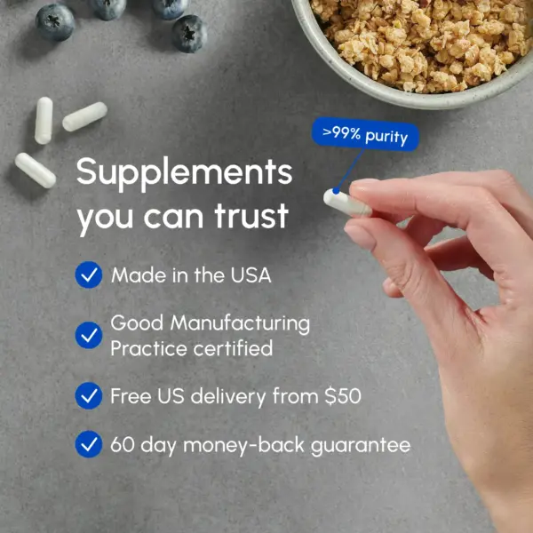 partiQlar supplements above 99% purity