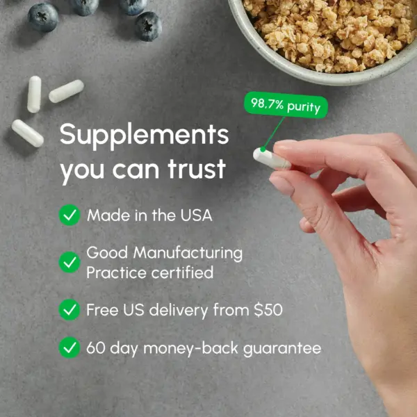 partiQlar supplements above 98,7% purity