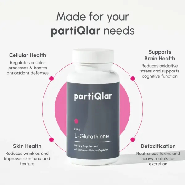 partiQlar l-glutathione supplement benefits