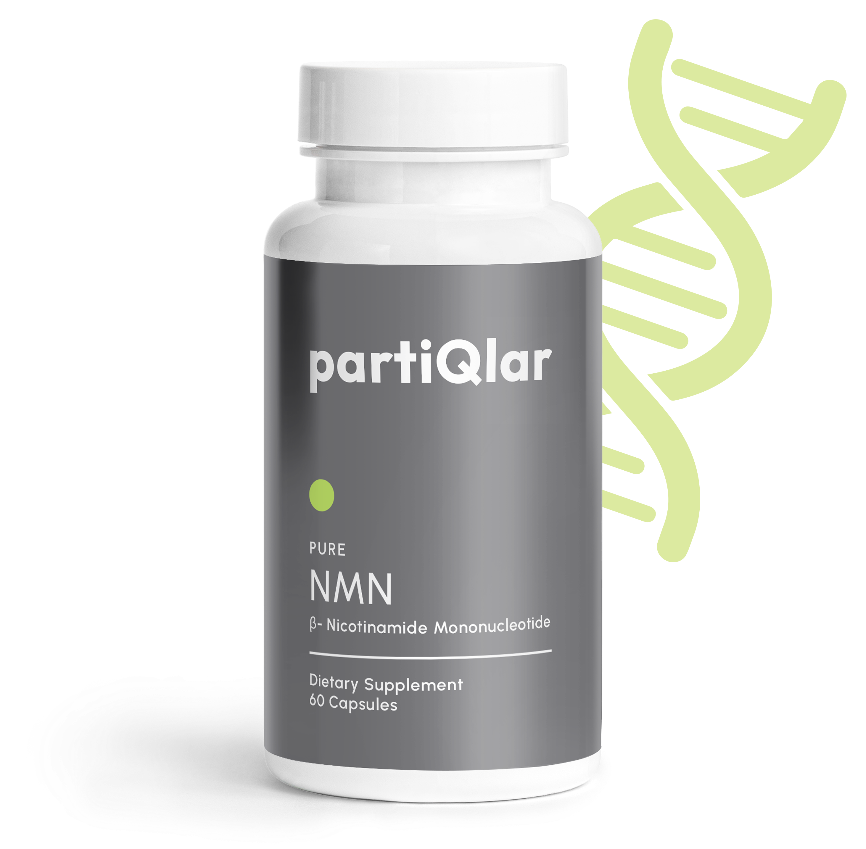 NMN bottle from partiQlar, 60 capsules